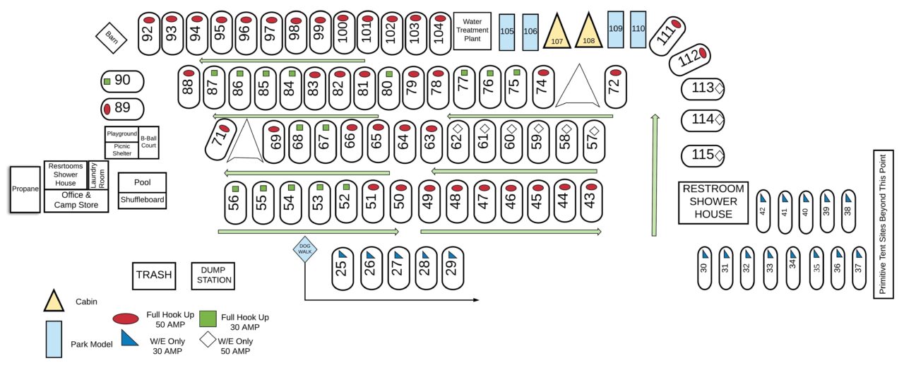 Park Map Sandusky Milan RV Park