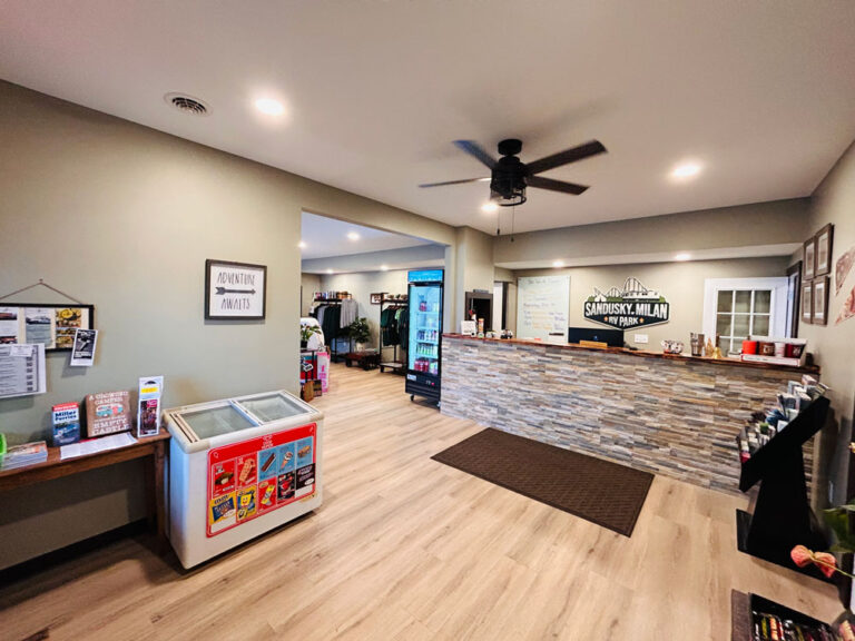 Reception of Sandusky Milan RV Park