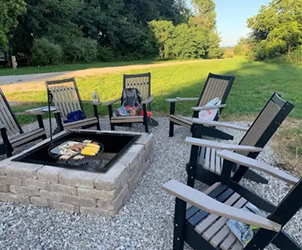 Community Firepit with grill Community Firepit with grill